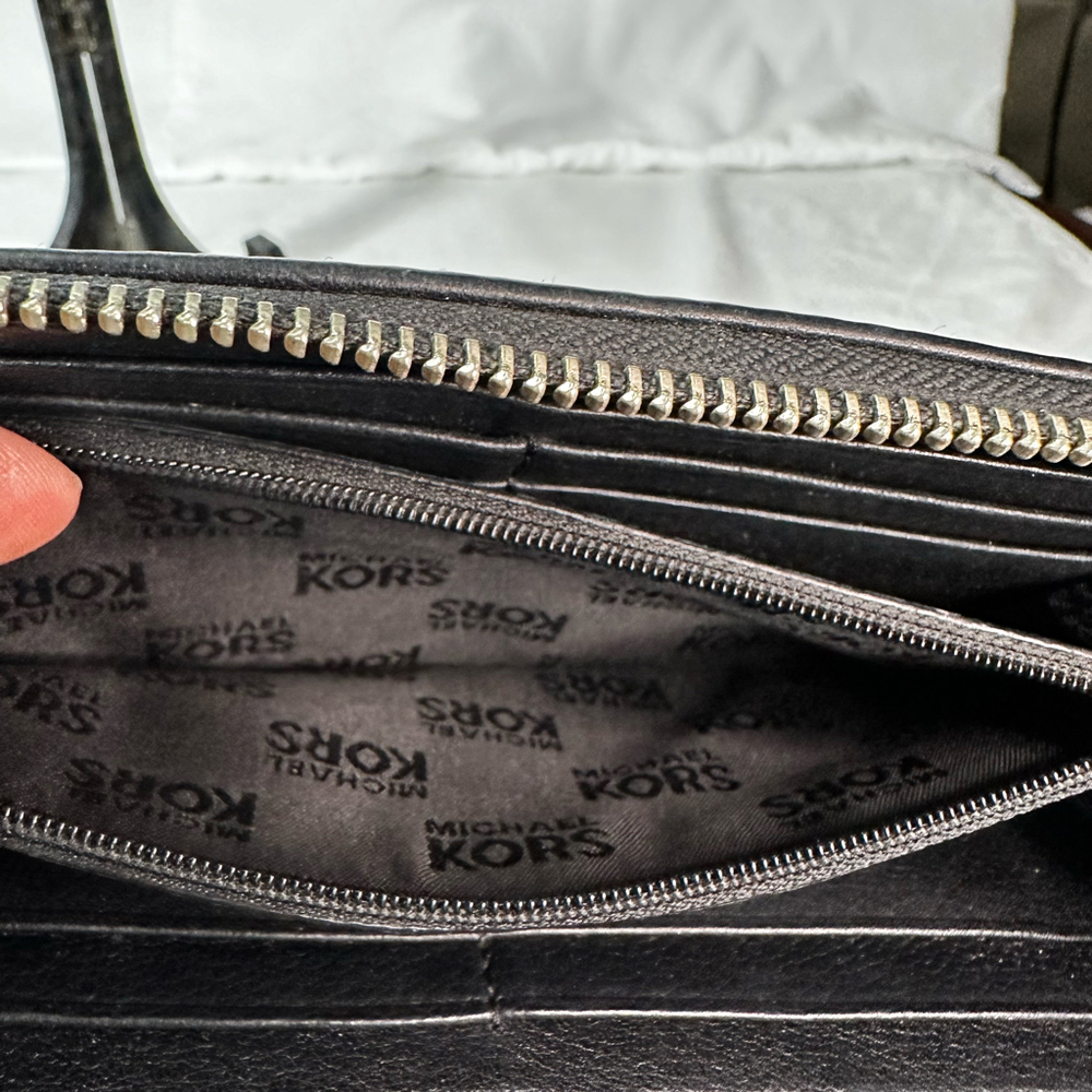 Michael Kors Saffiano Leather Continental Zip Wallet - Picture 5 of 5